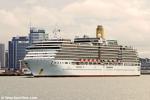 ID 6157 ARCADIA (2005/83781grt/IMO 9226906) sails from Auckland, New Zealand following her maiden call.